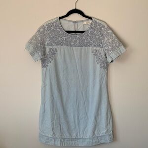 ☀️ 5/$25 Embroidered Denim Dress